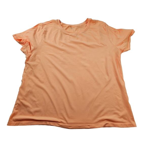 Fabletics orange short sleeve active running yoga top quick dry stretch XL (?) # - Picture 3 of 6